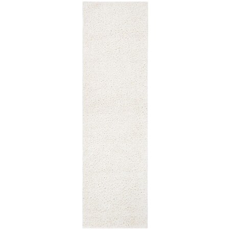 Safavieh 2 ft. 3 in. x 12 ft. August Shag 900 Power Loomed Runner Area Rug, Ivory AUG900C-212